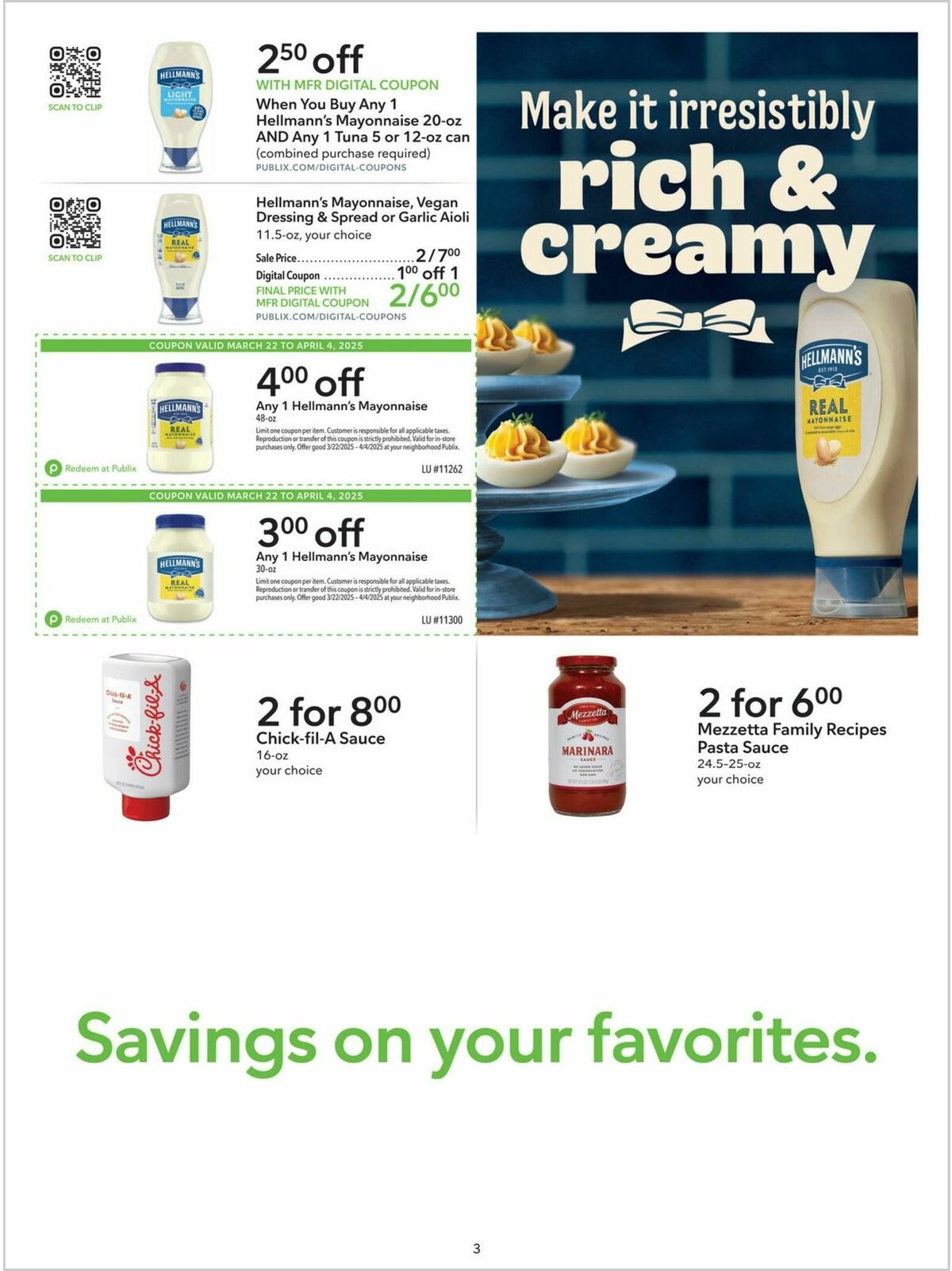 Publix Extra Savings Weekly Ad from March 22