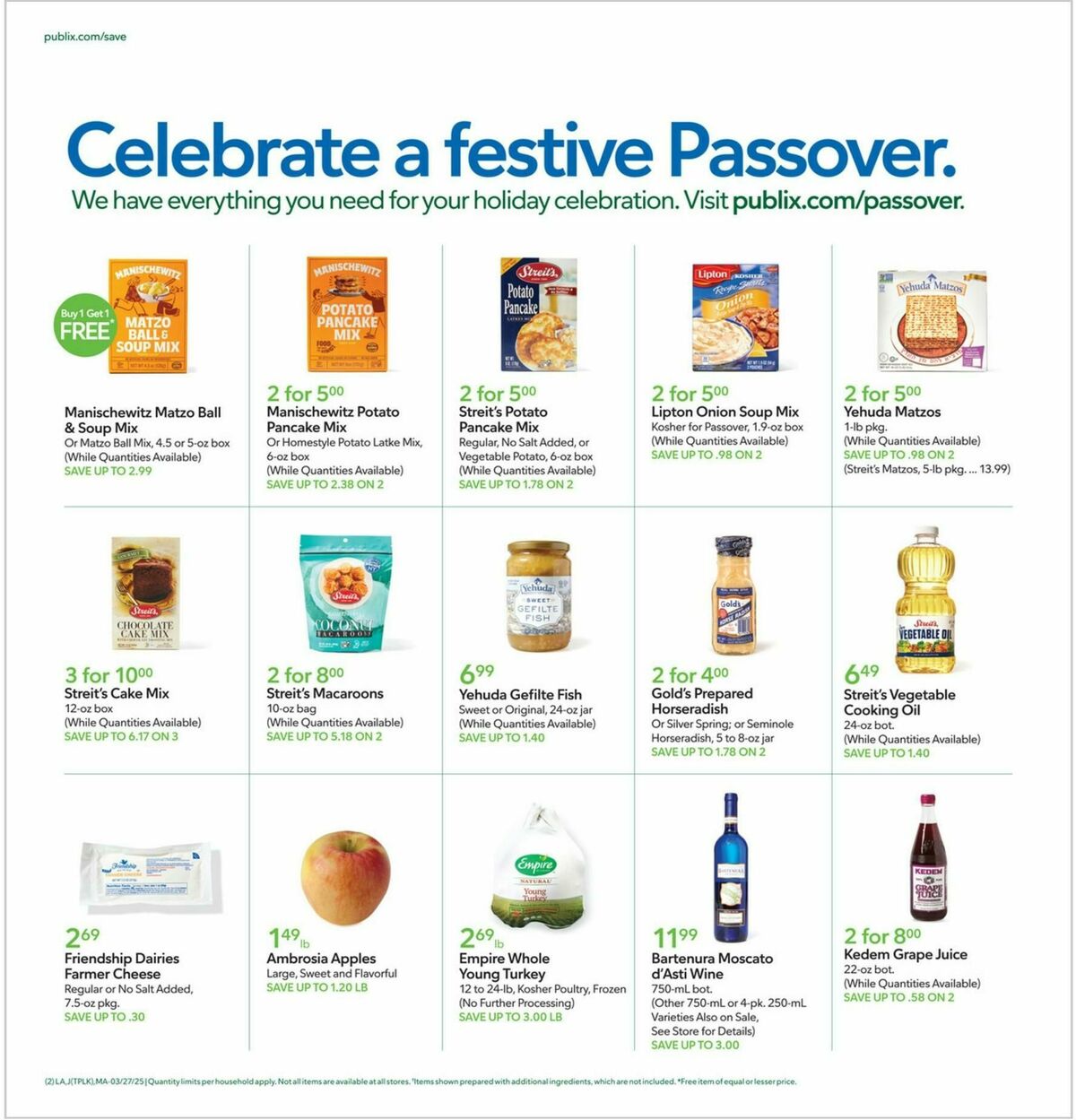 Publix Weekly Ad from March 27