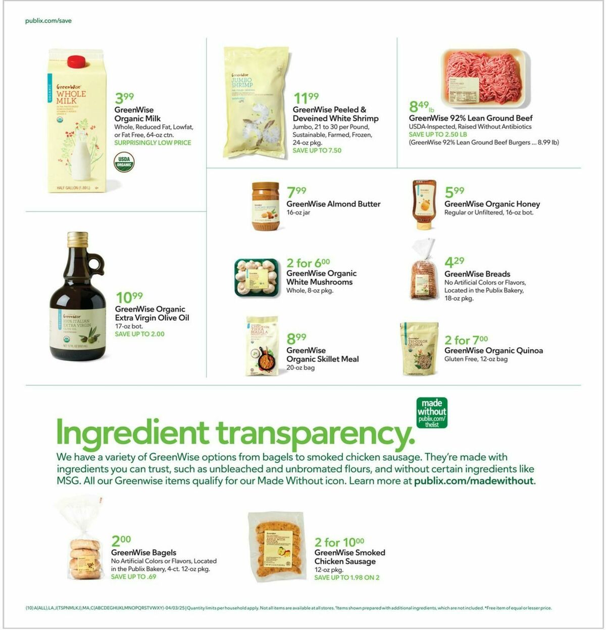 Publix Weekly Ad from April 3
