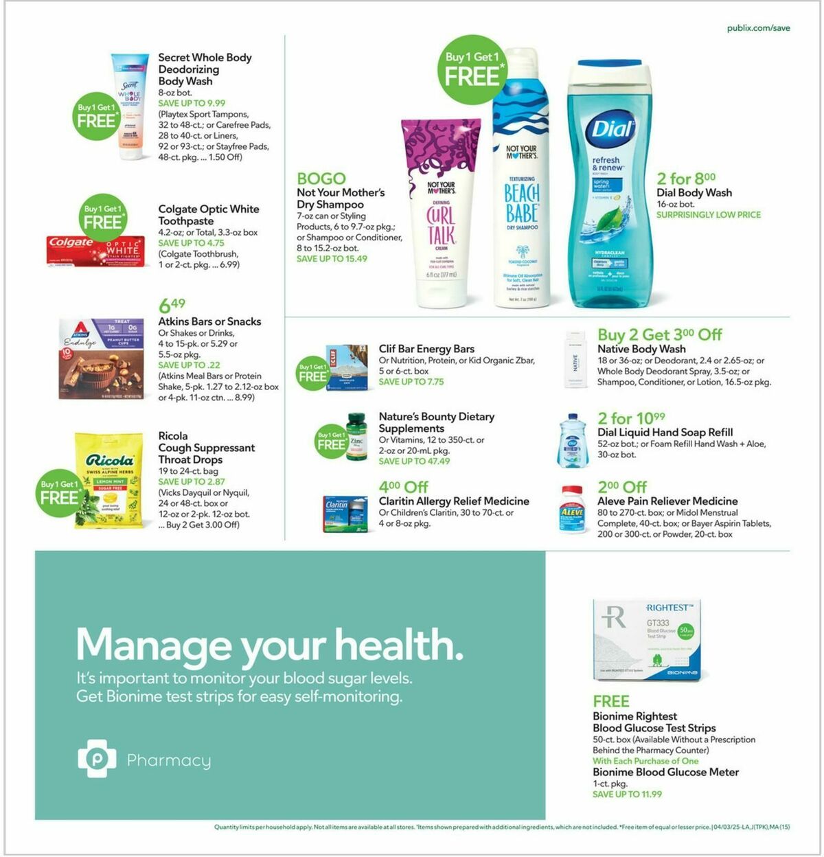 Publix Weekly Ad from April 3