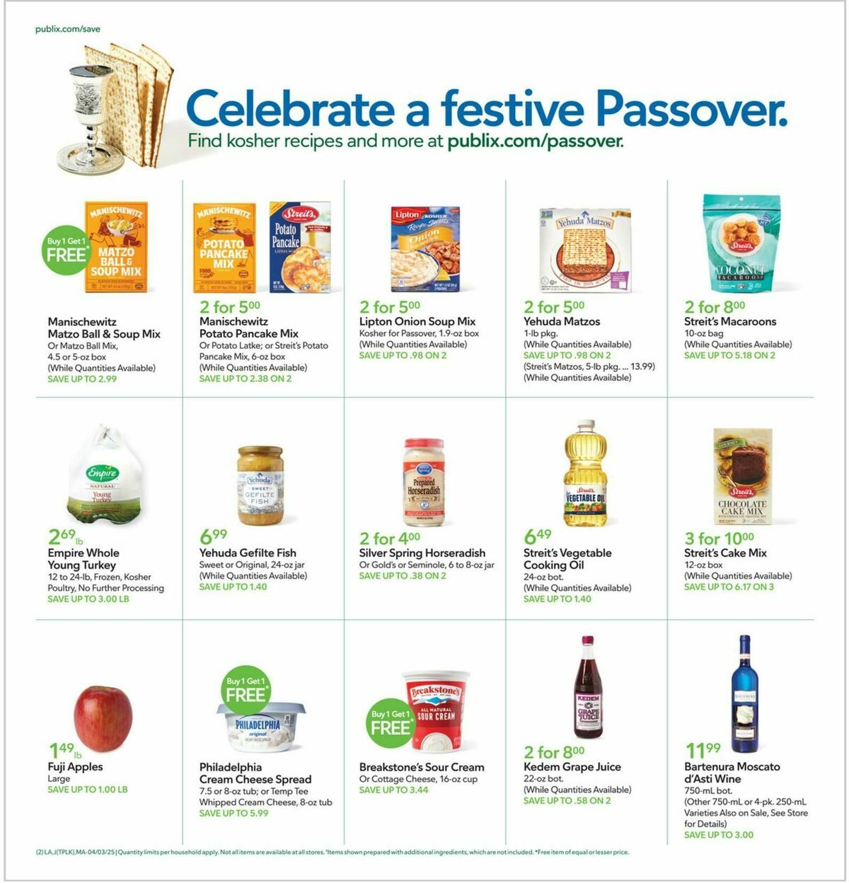 Publix Weekly Ad from April 3