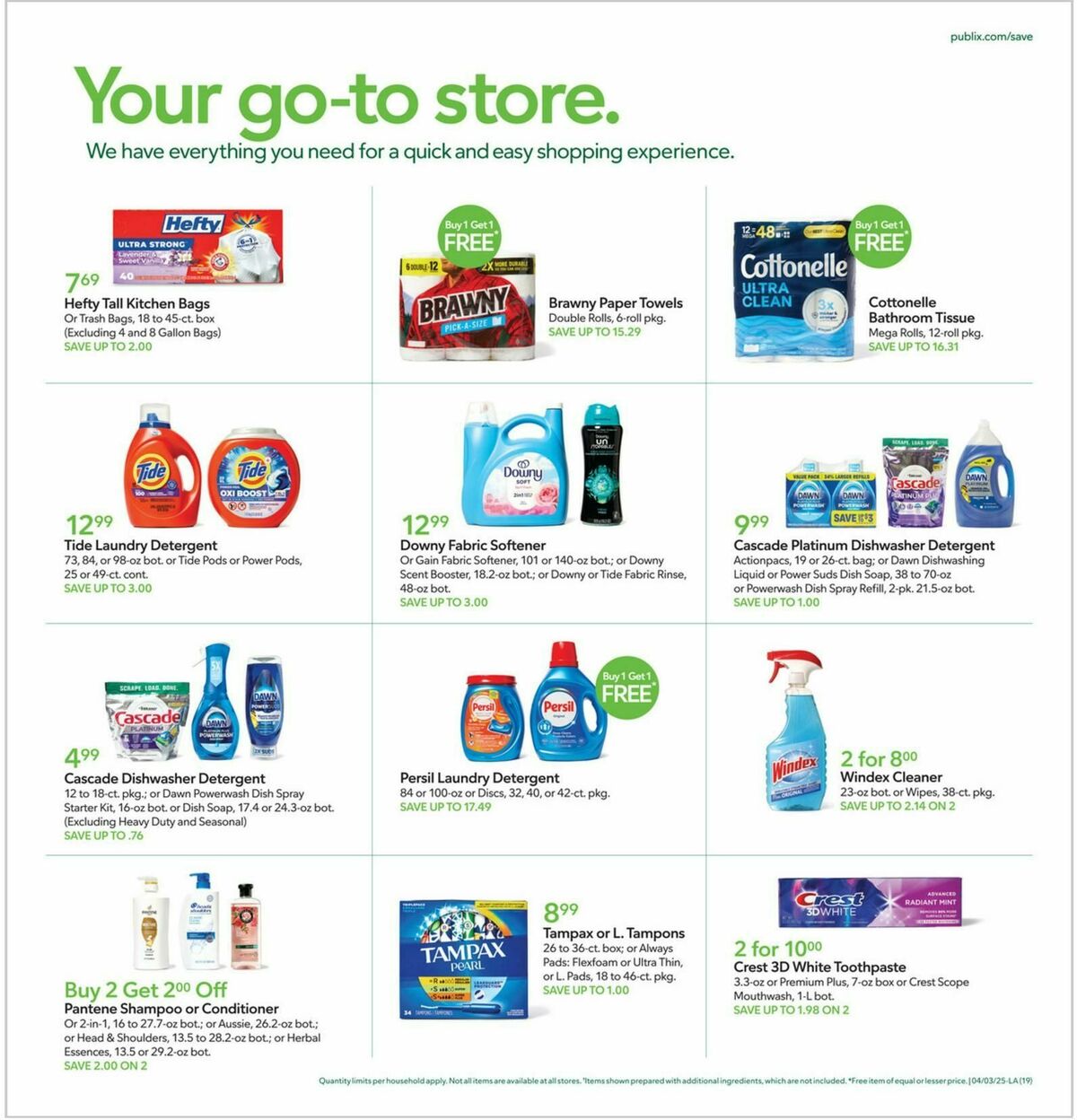 Publix Weekly Ad from April 3