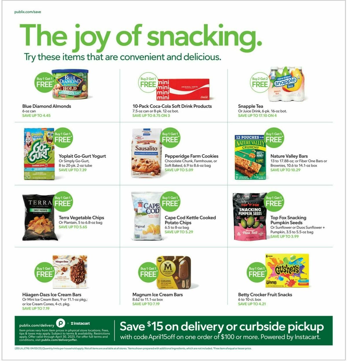 Publix Weekly Ad from April 3
