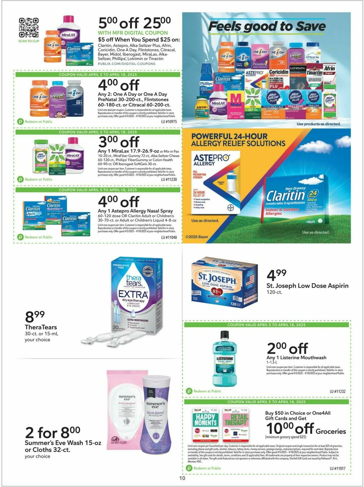 Publix Extra Savings Weekly Ad from April 5