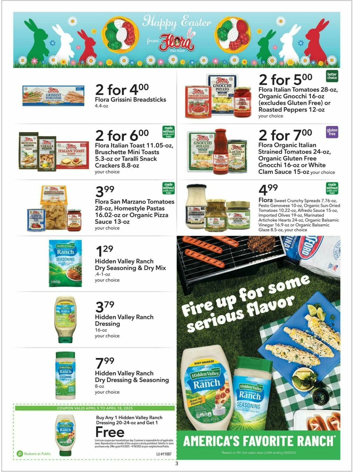 Publix Extra Savings Weekly Ad from April 5