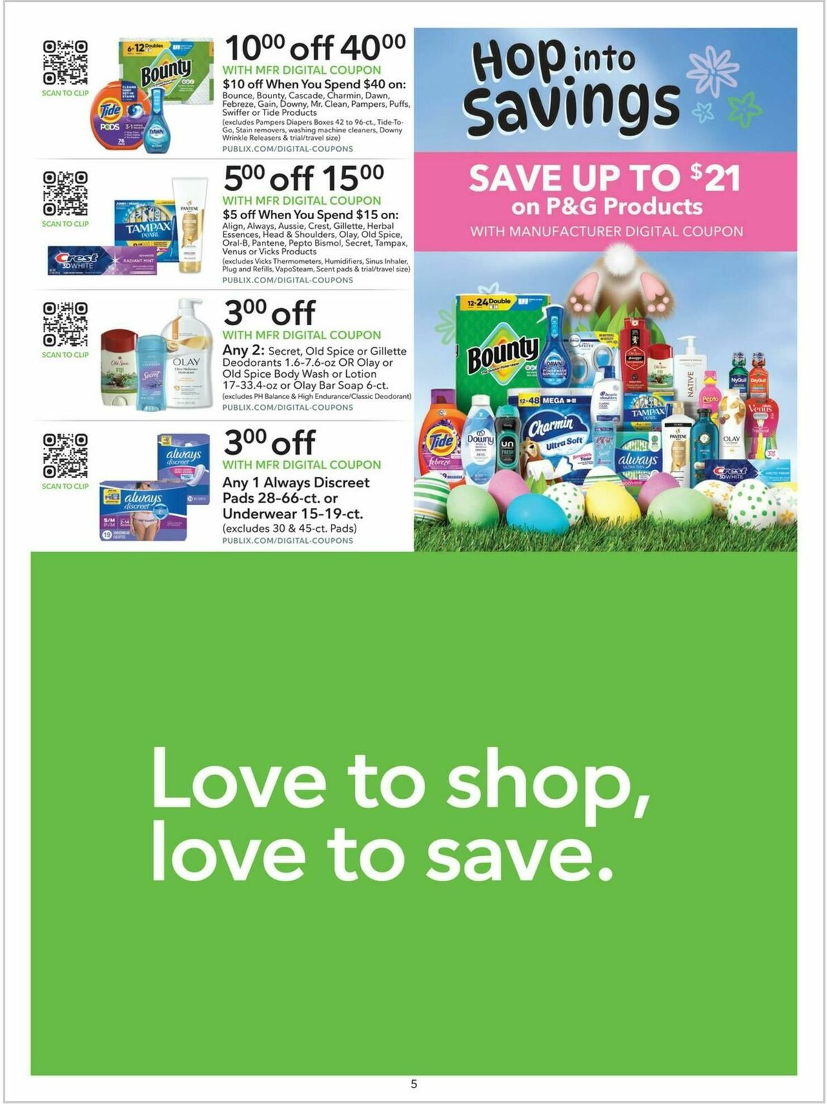 Publix Extra Savings Weekly Ad from April 5