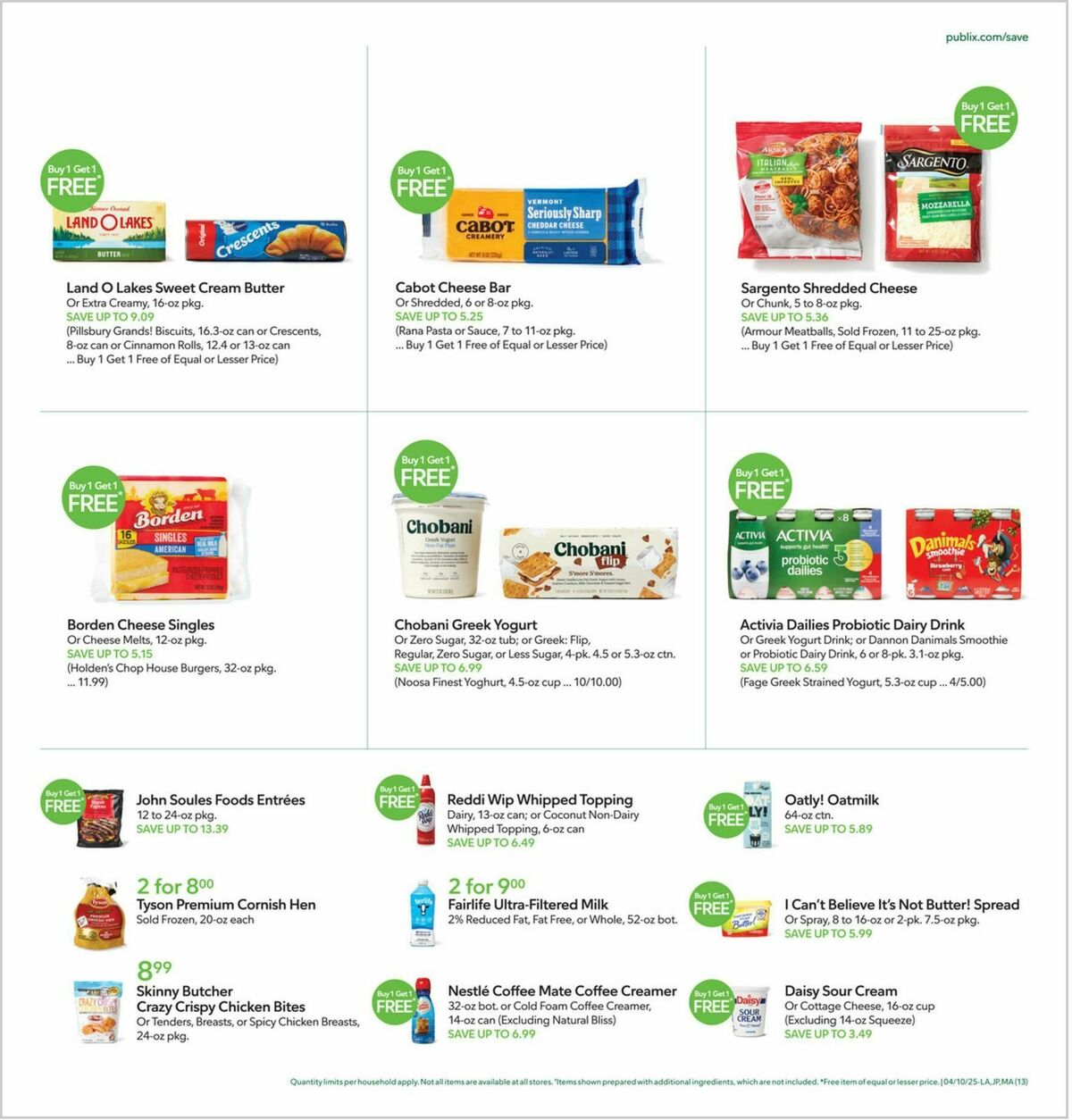 Publix Weekly Ad from April 10