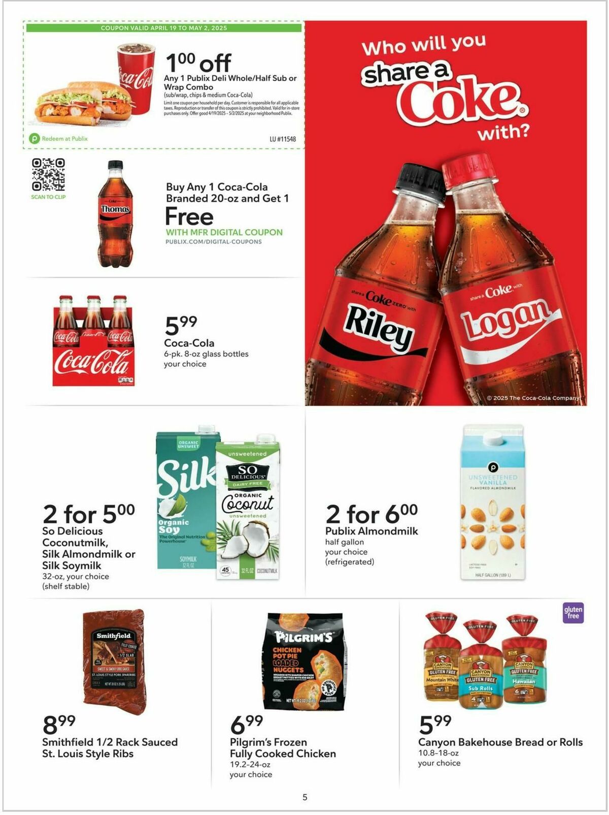 Publix Extra Savings Weekly Ad from April 19