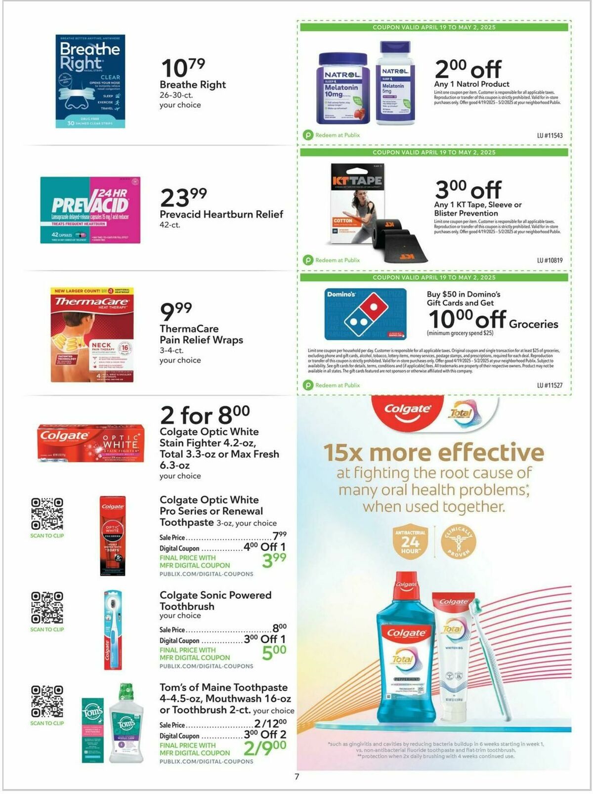 Publix Extra Savings Weekly Ad from April 19