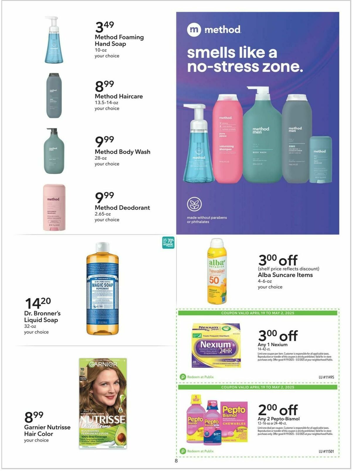 Publix Extra Savings Weekly Ad from April 19