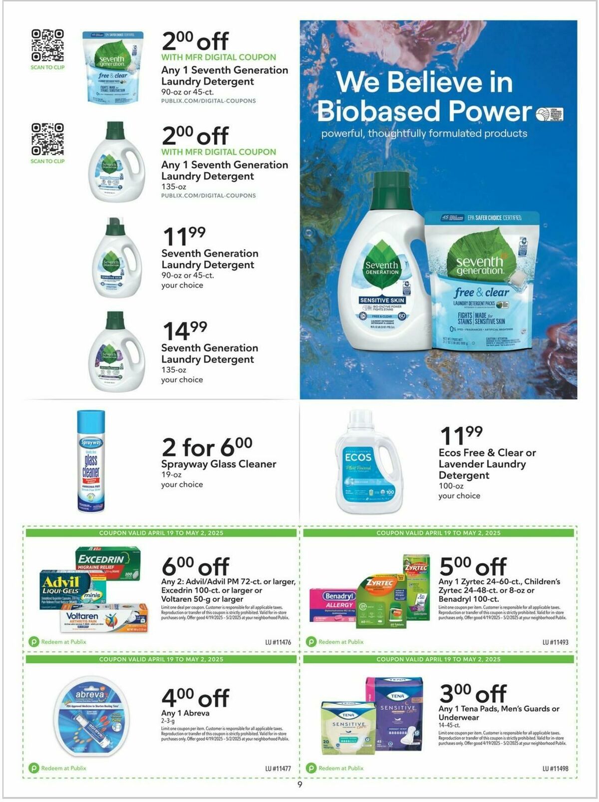 Publix Extra Savings Weekly Ad from April 19