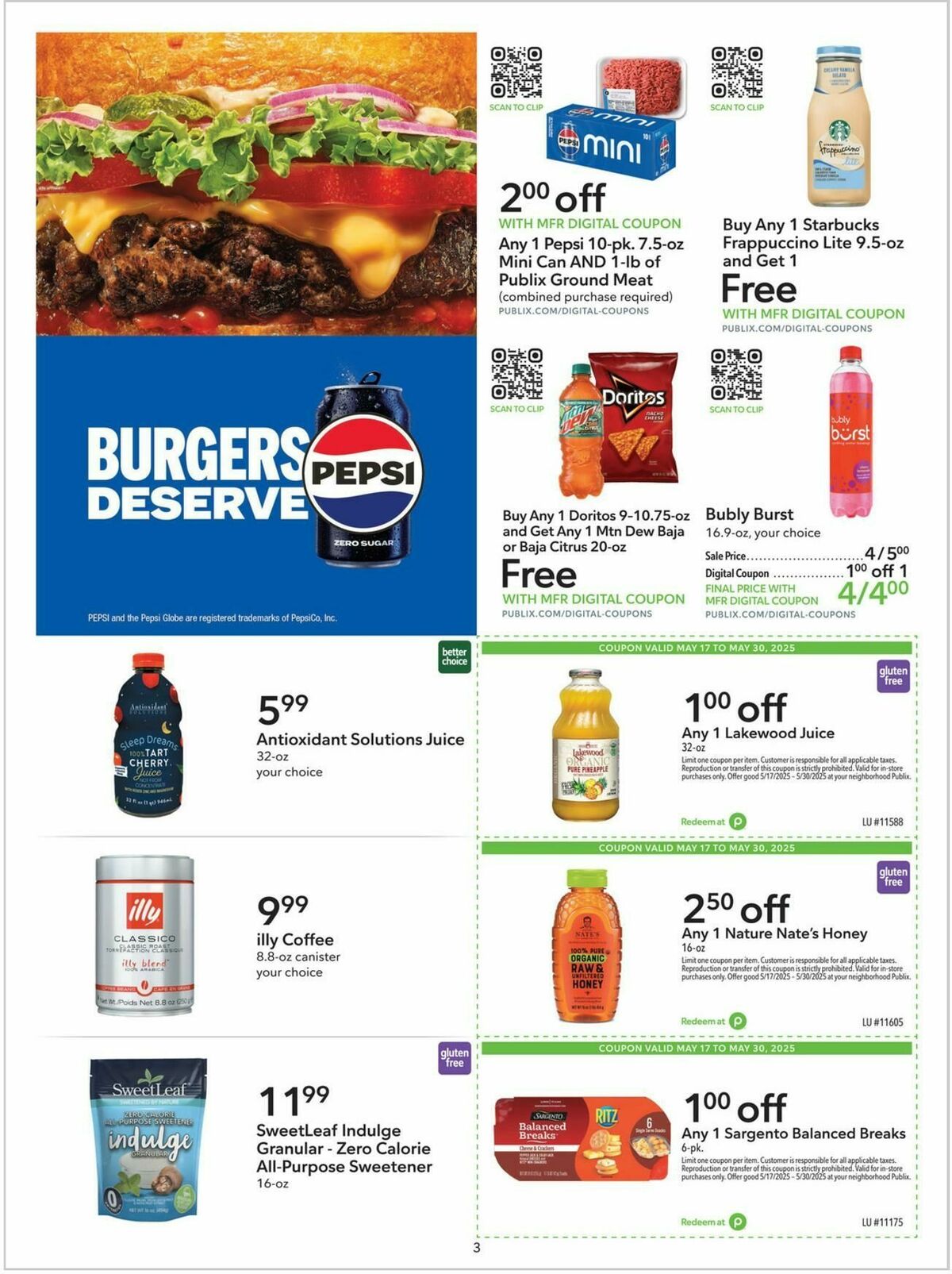 Publix Extra Savings Weekly Ad from May 17