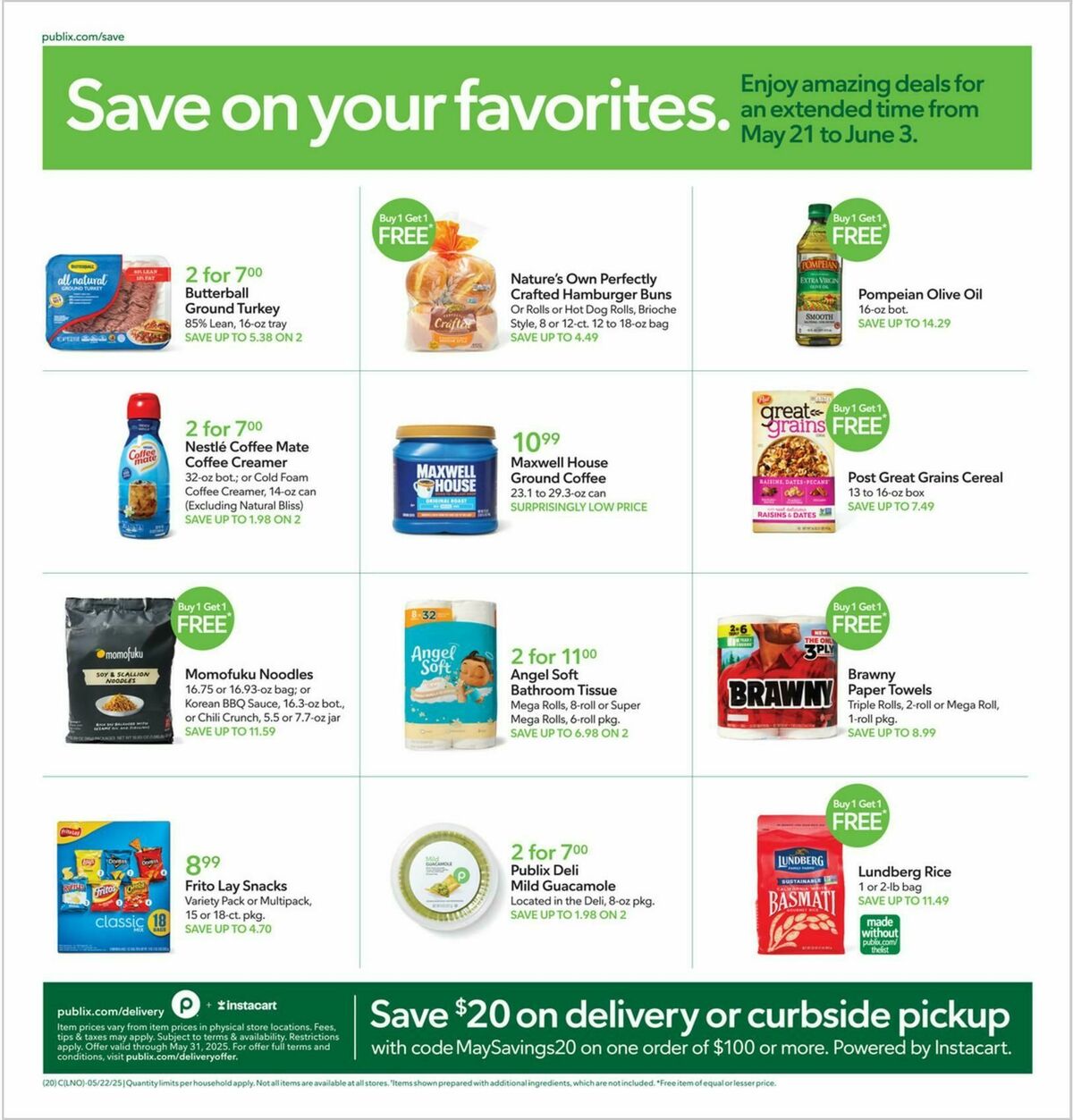 Publix Weekly Ad from May 21