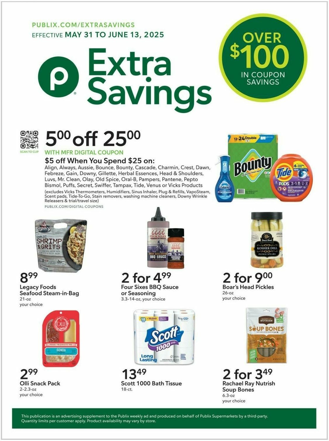 Publix Extra Savings Weekly Ad from May 31