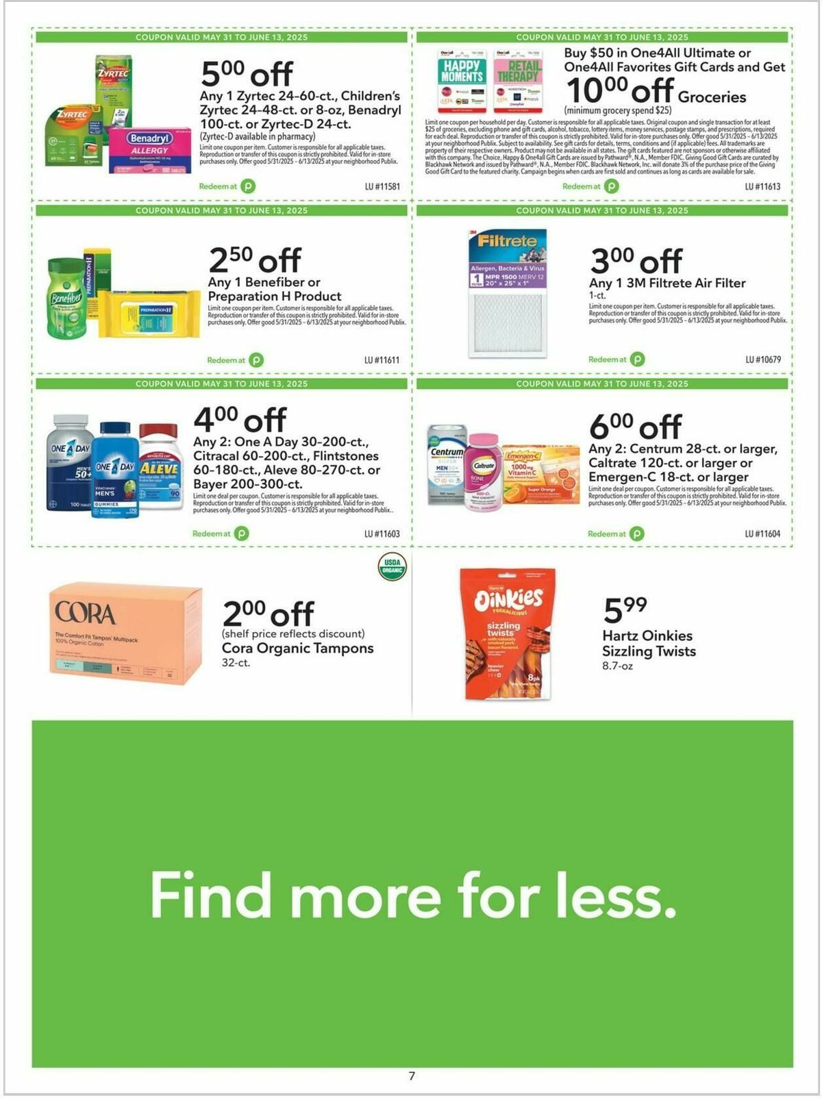 Publix Extra Savings Weekly Ad from May 31