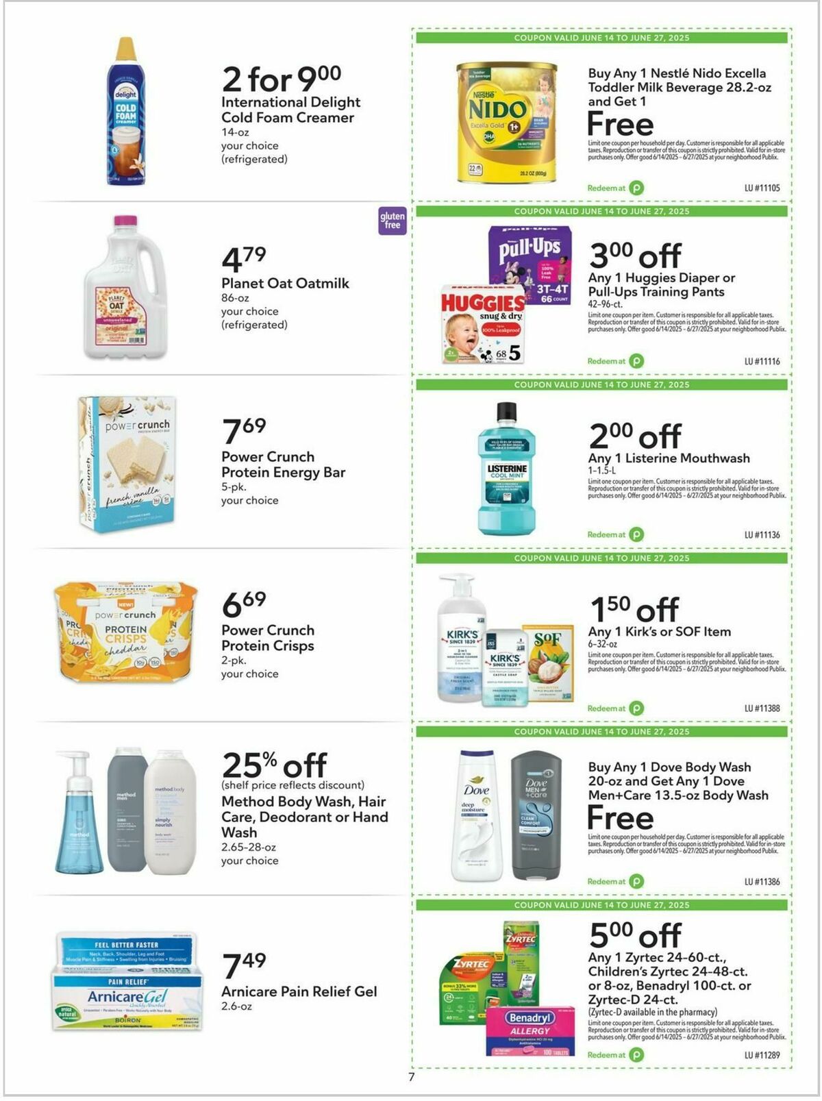 Publix Extra Savings Weekly Ad from June 14