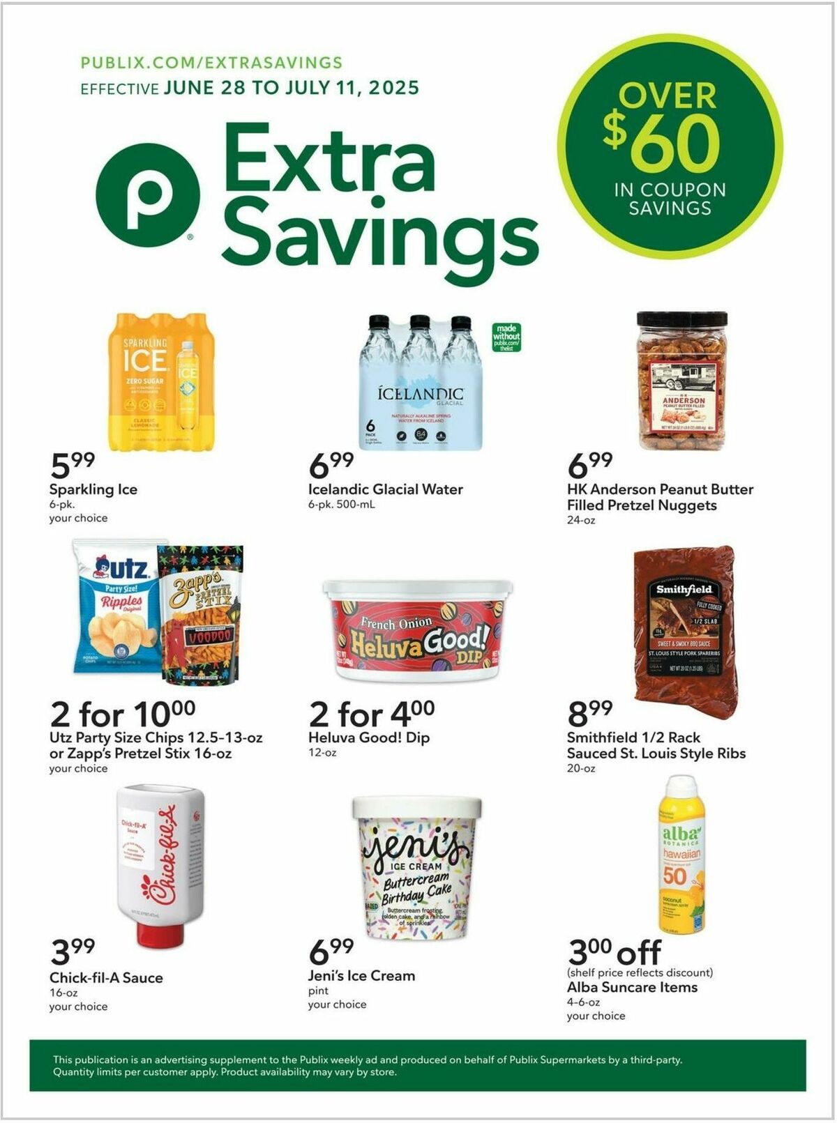 Publix Extra Savings Weekly Ad from June 28