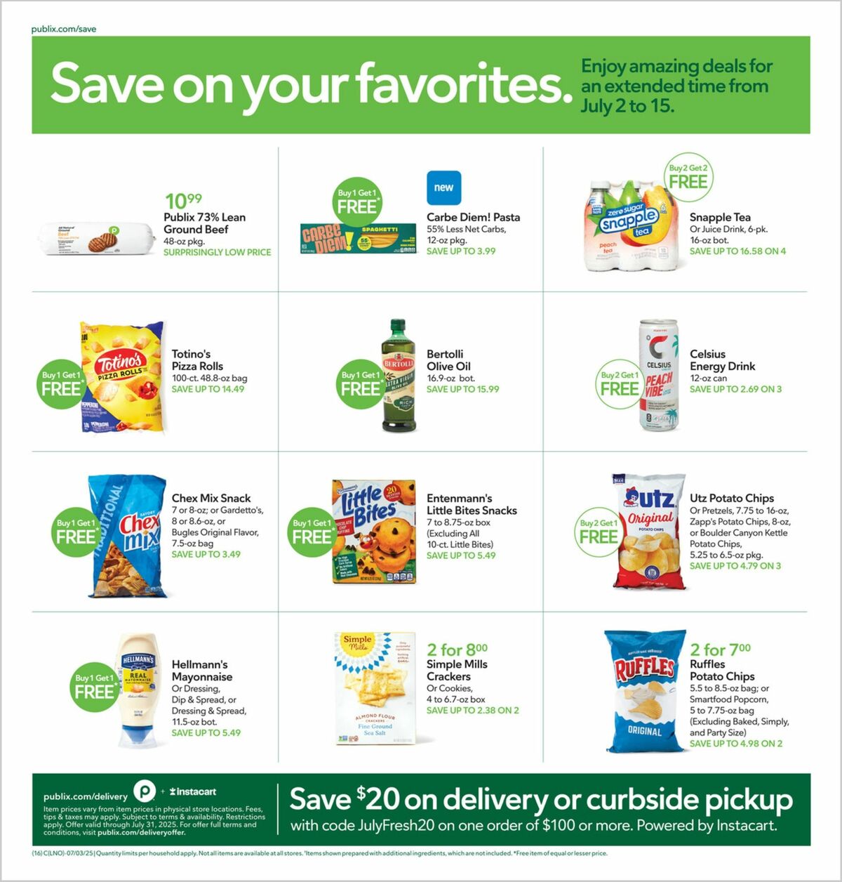 Publix Weekly Ad from July 2