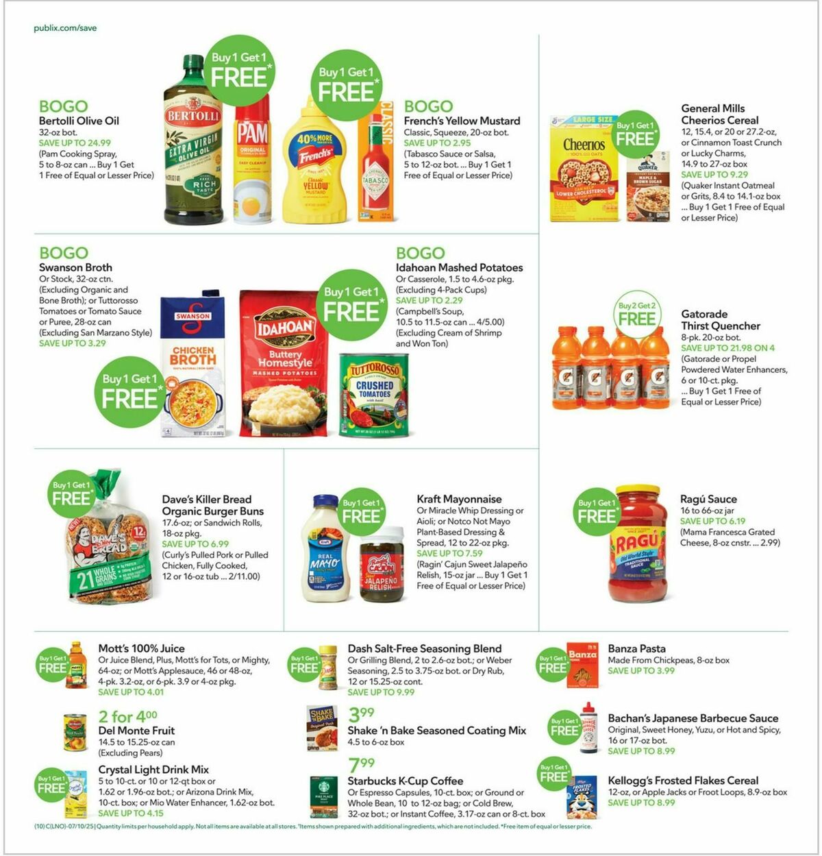 Publix Weekly Ad from July 9