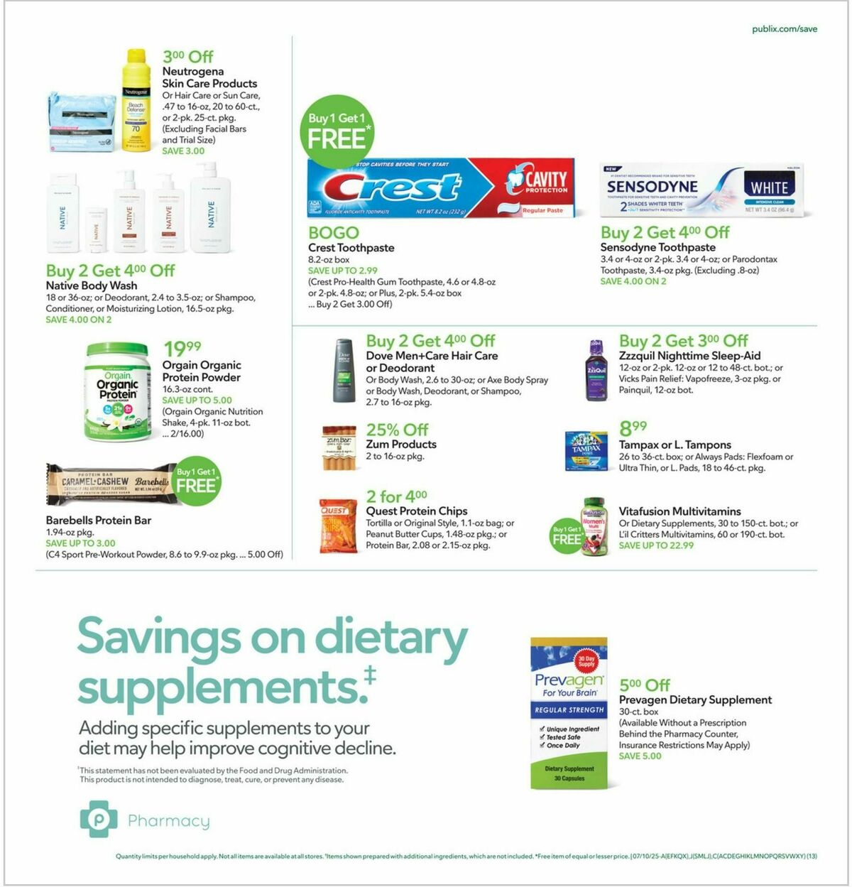 Publix Weekly Ad from July 9