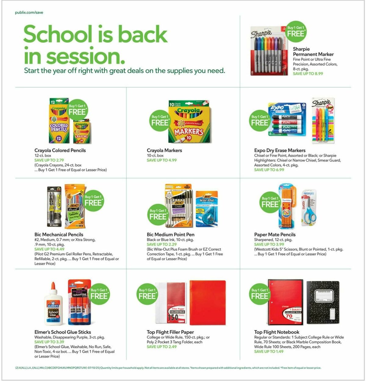 Publix Weekly Ad from July 9