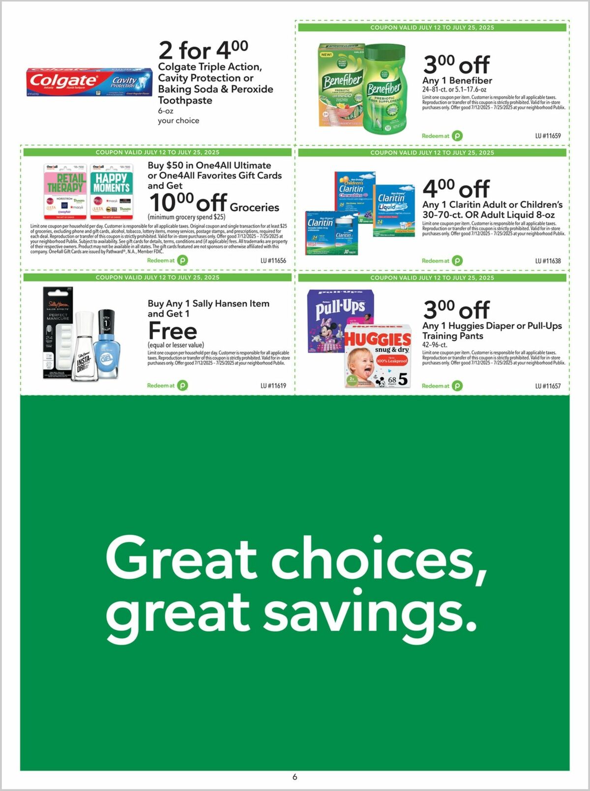 Publix Extra Savings Weekly Ad from July 12