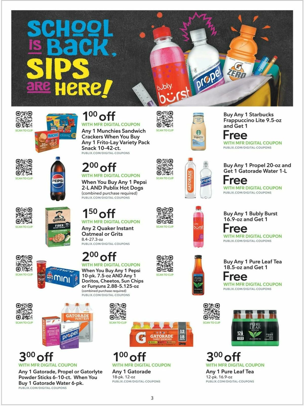 Publix Extra Savings Weekly Ad from July 26