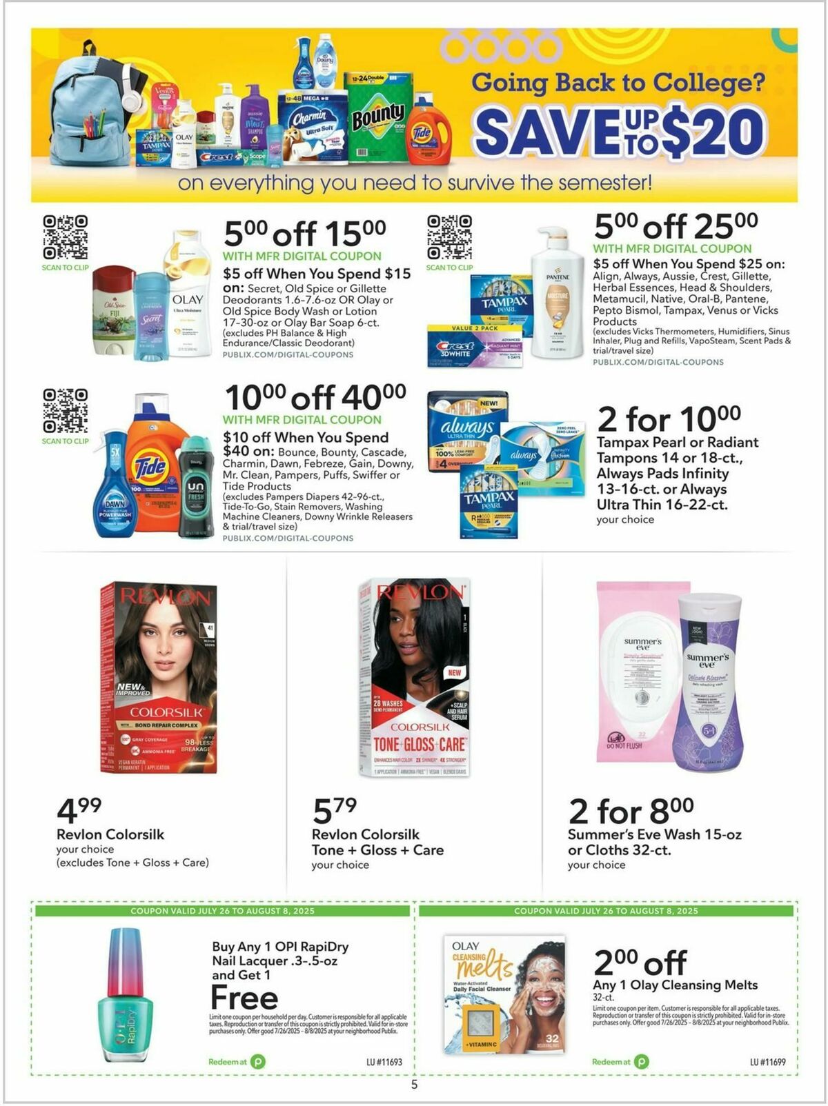 Publix Extra Savings Weekly Ad from July 26