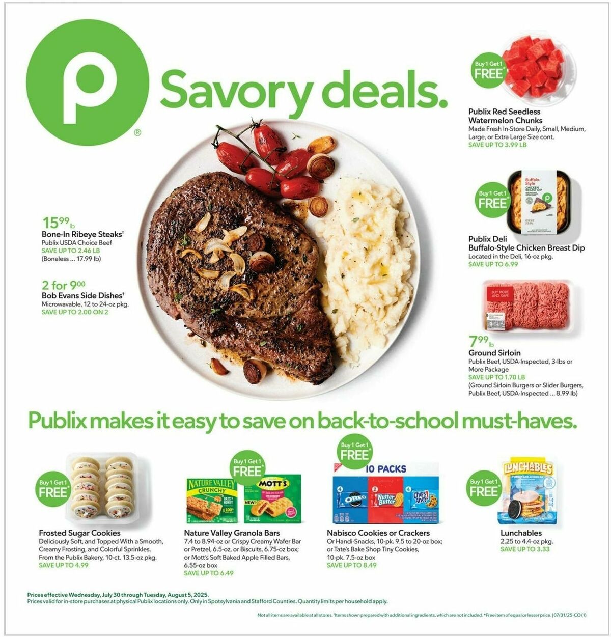 Publix Weekly Ad from July 30