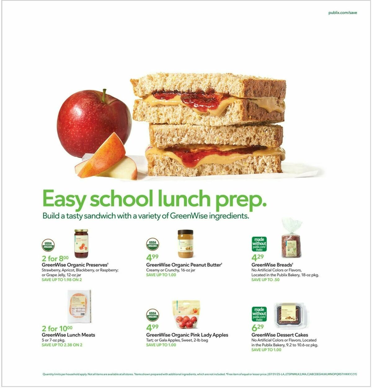 Publix Weekly Ad from July 30