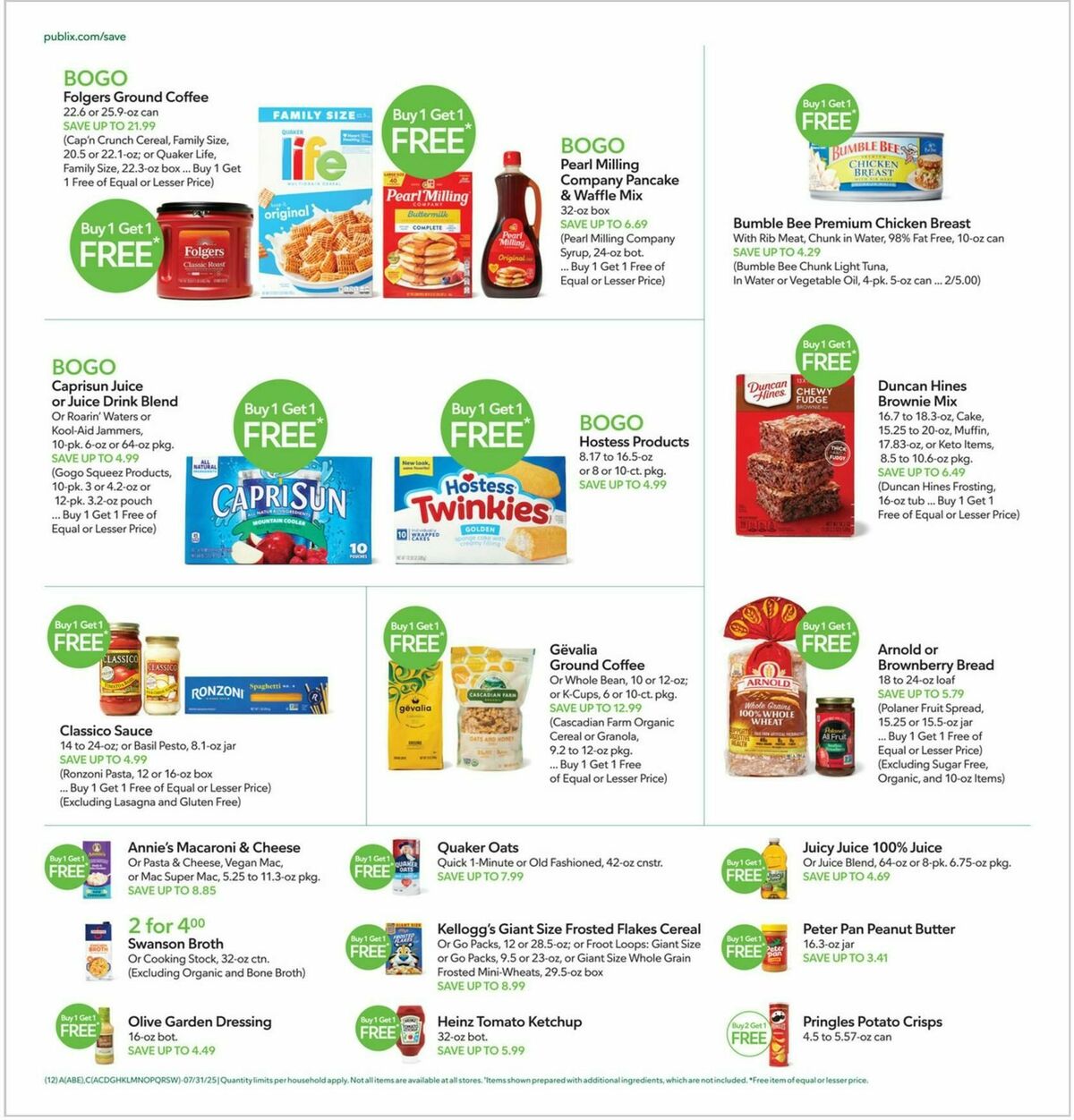Publix Weekly Ad from July 30