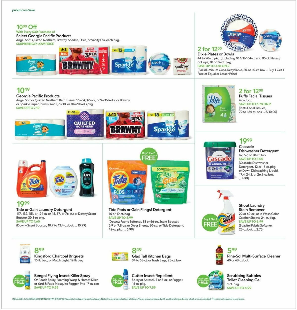 Publix Weekly Ad from July 30