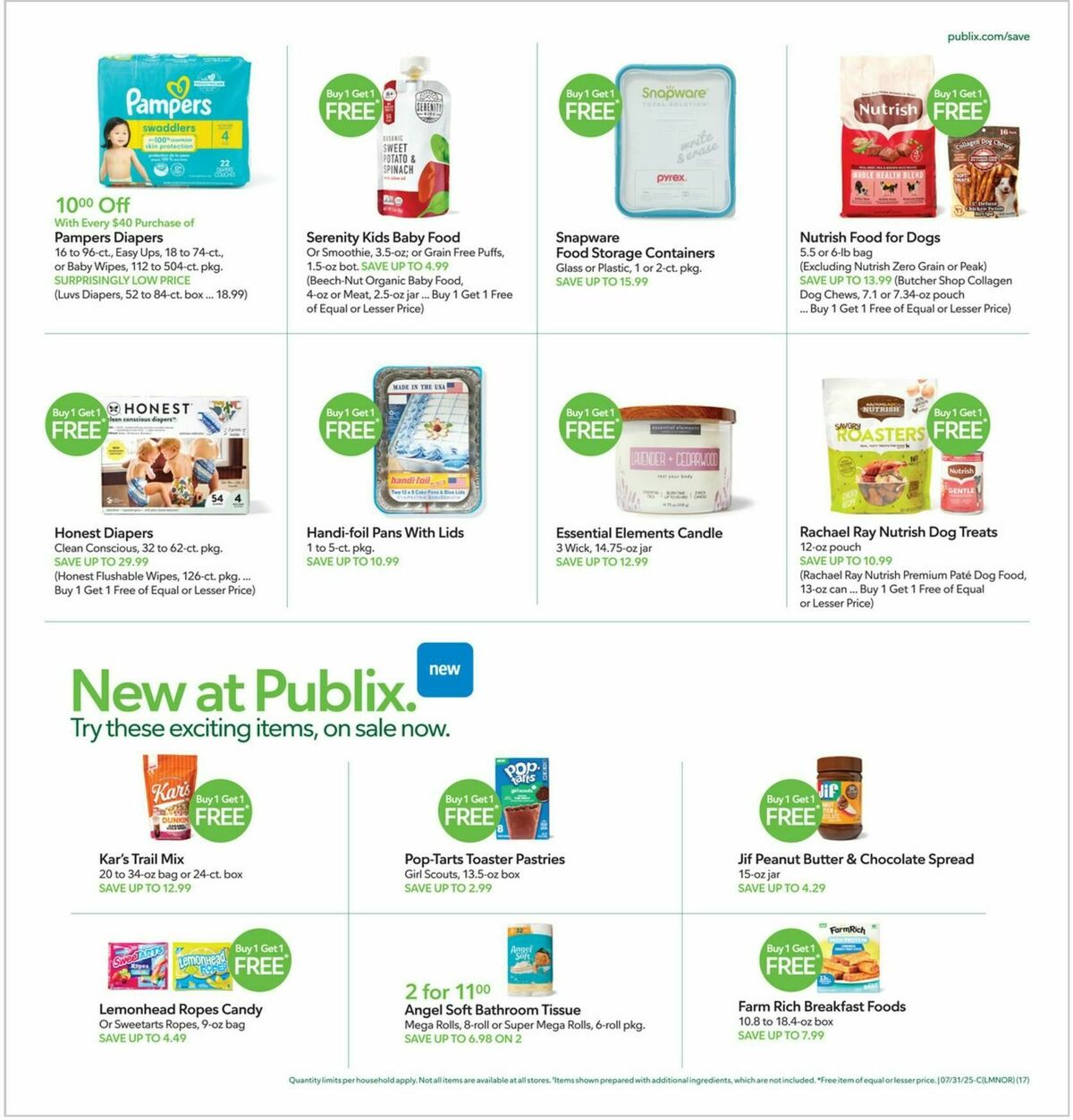 Publix Weekly Ad from July 30