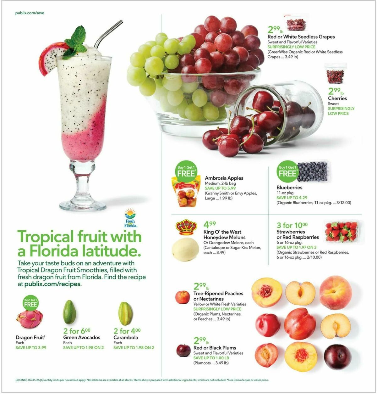 Publix Weekly Ad from July 30