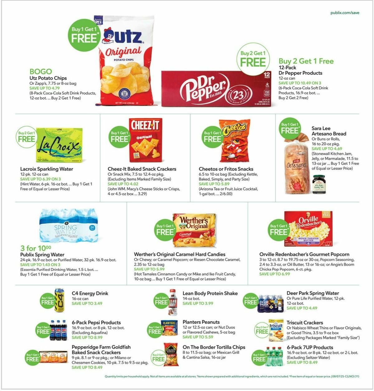 Publix Weekly Ad from August 6