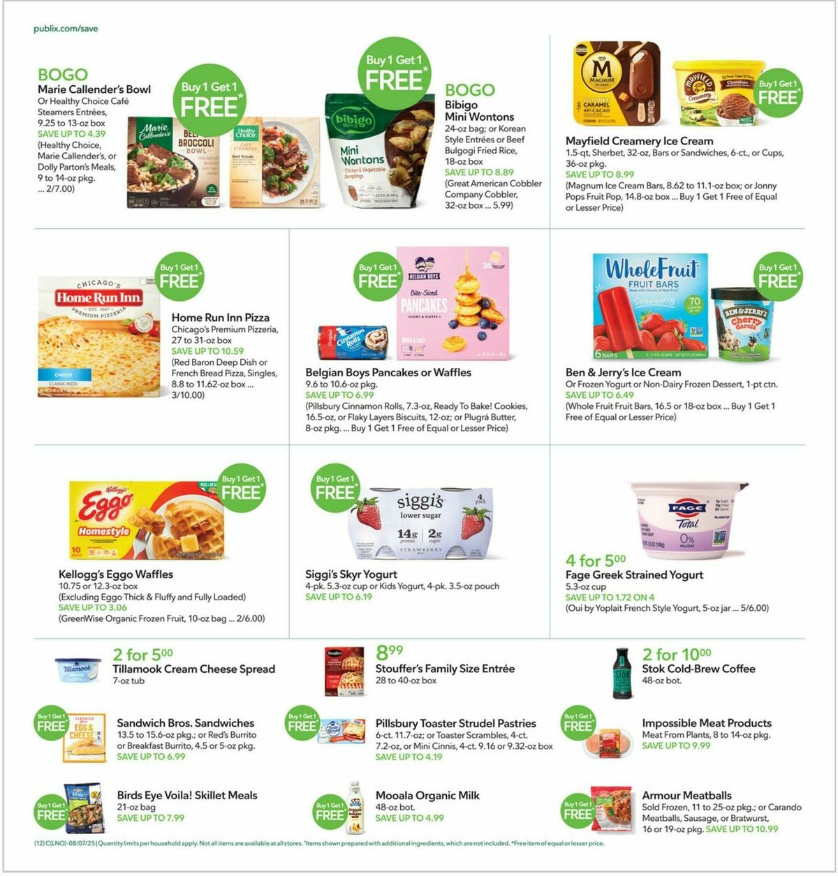 Publix Weekly Ad from August 6