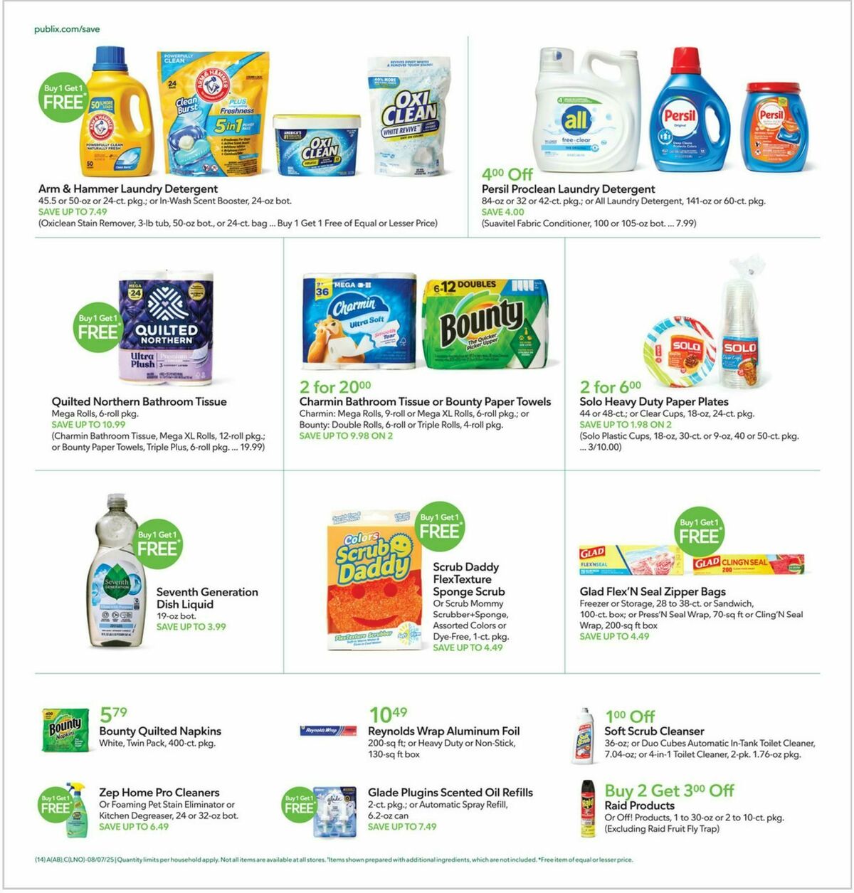 Publix Weekly Ad from August 6