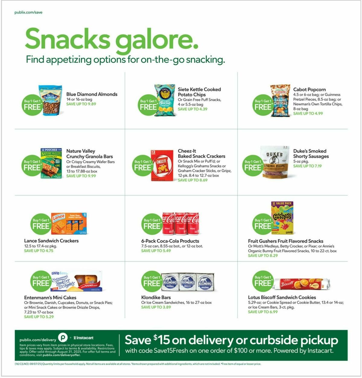 Publix Weekly Ad from August 6