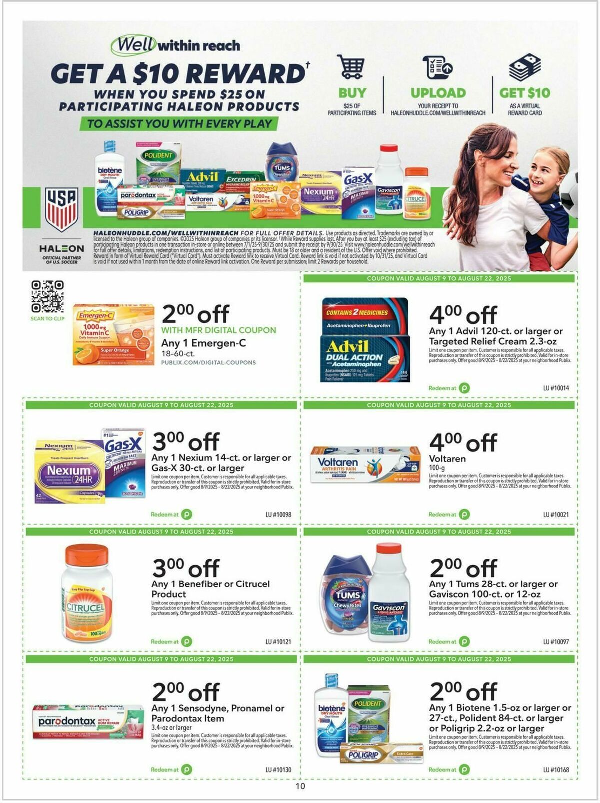 Publix Extra Savings Weekly Ad from August 9