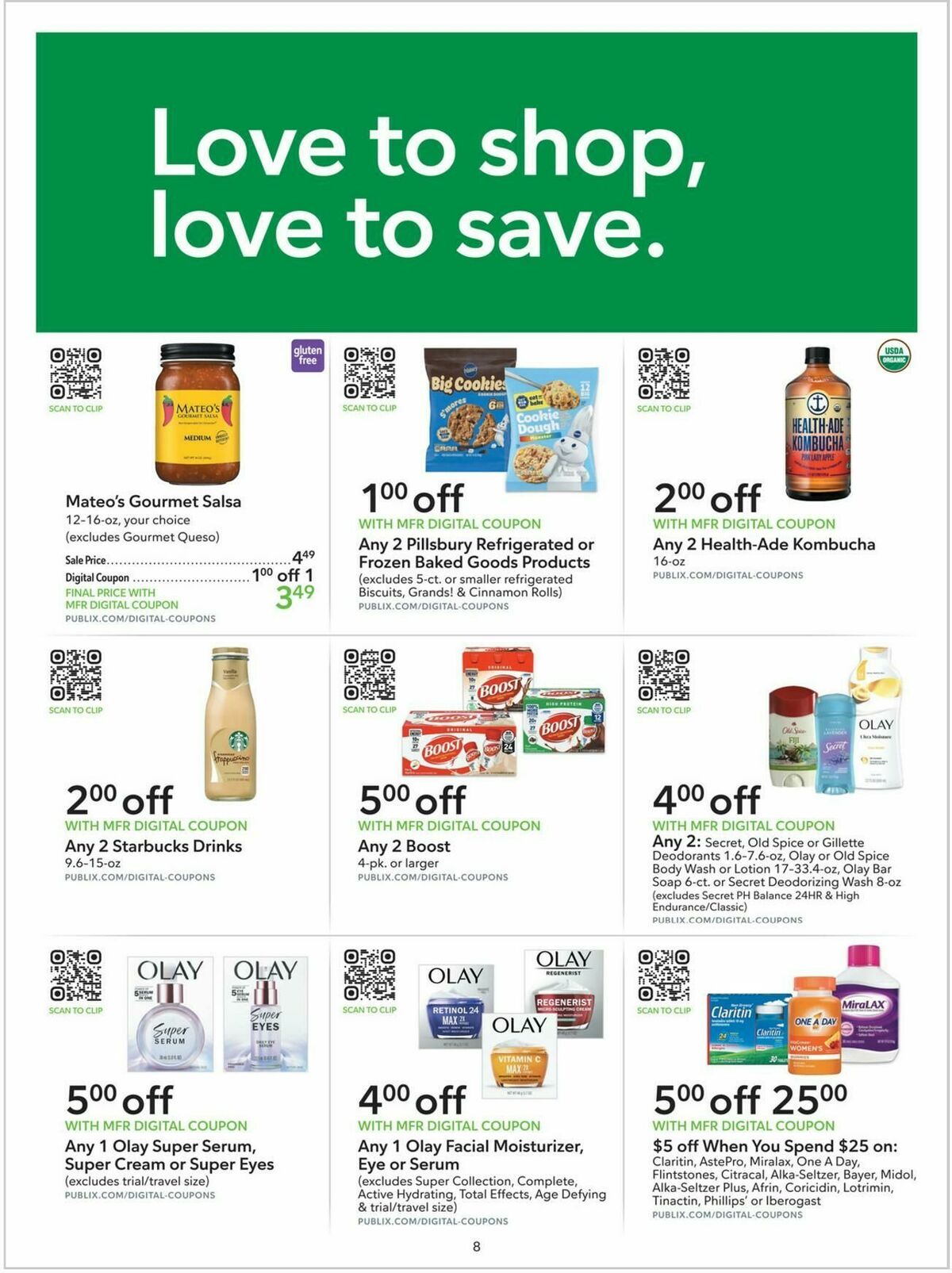 Publix Extra Savings Weekly Ad from August 9