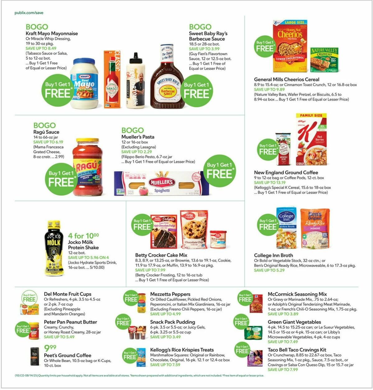 Publix Weekly Ad from August 13
