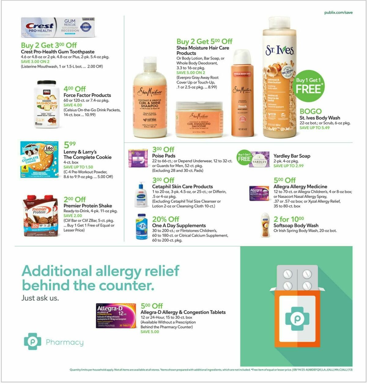 Publix Weekly Ad from August 13
