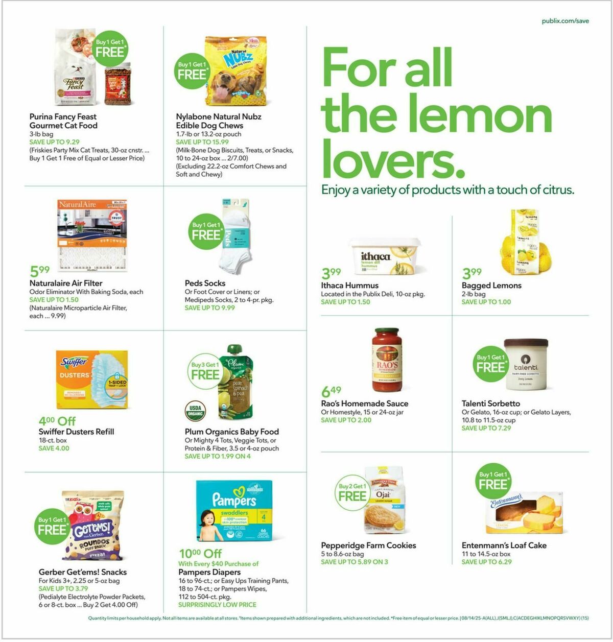 Publix Weekly Ad from August 13