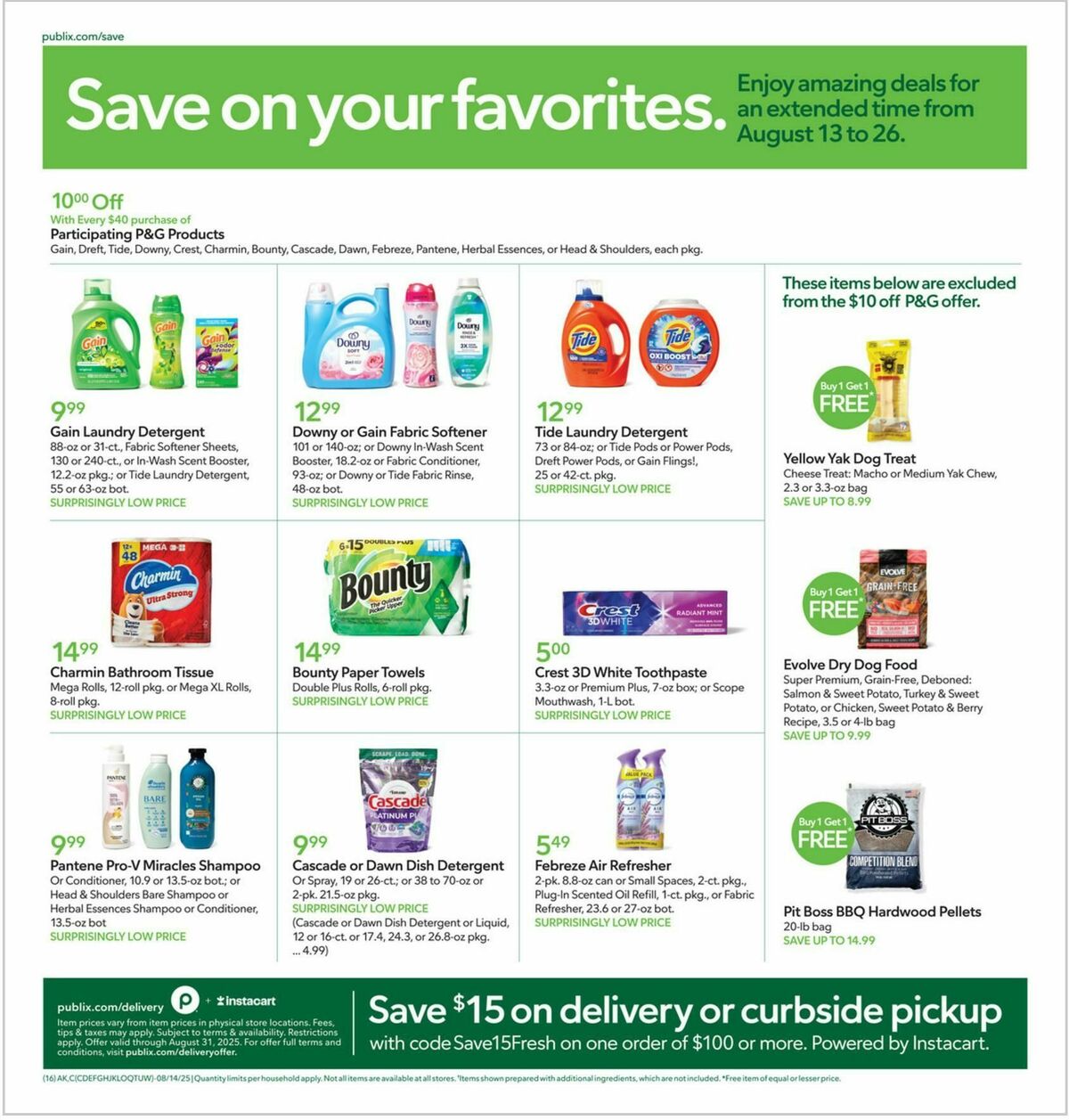 Publix Weekly Ad from August 13