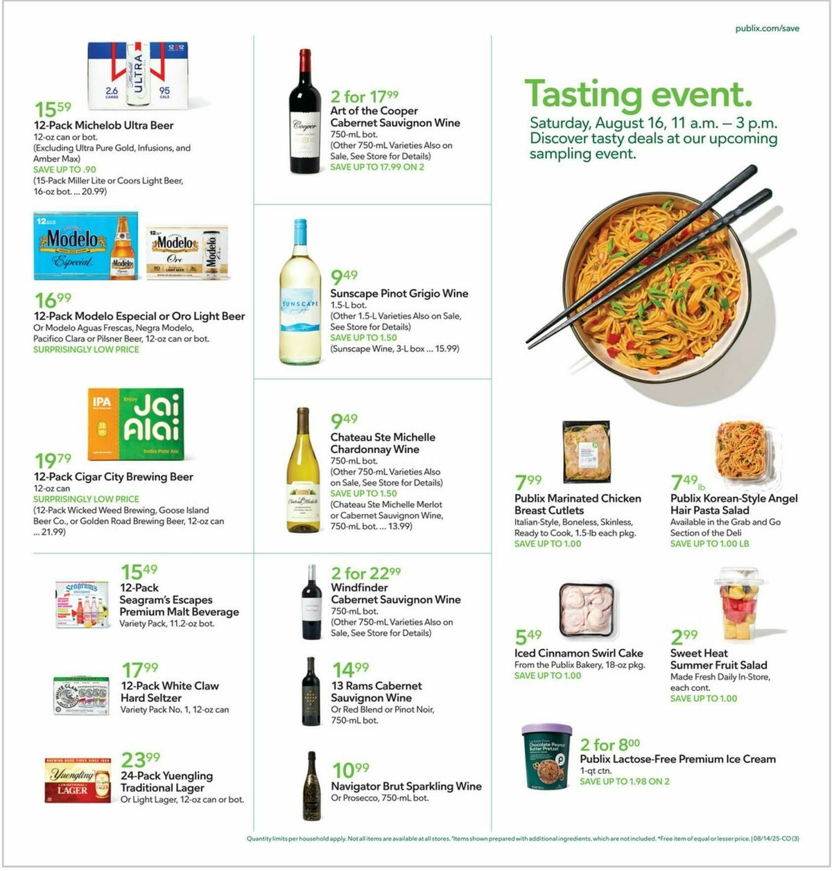 Publix Weekly Ad from August 13