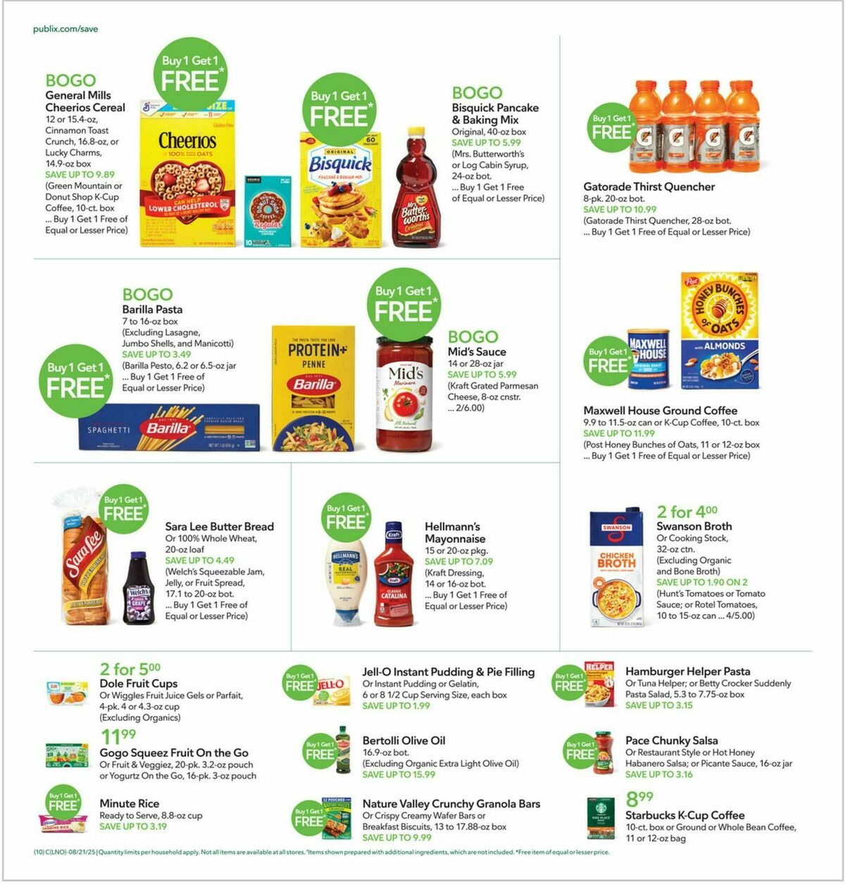 Publix Weekly Ad from August 20