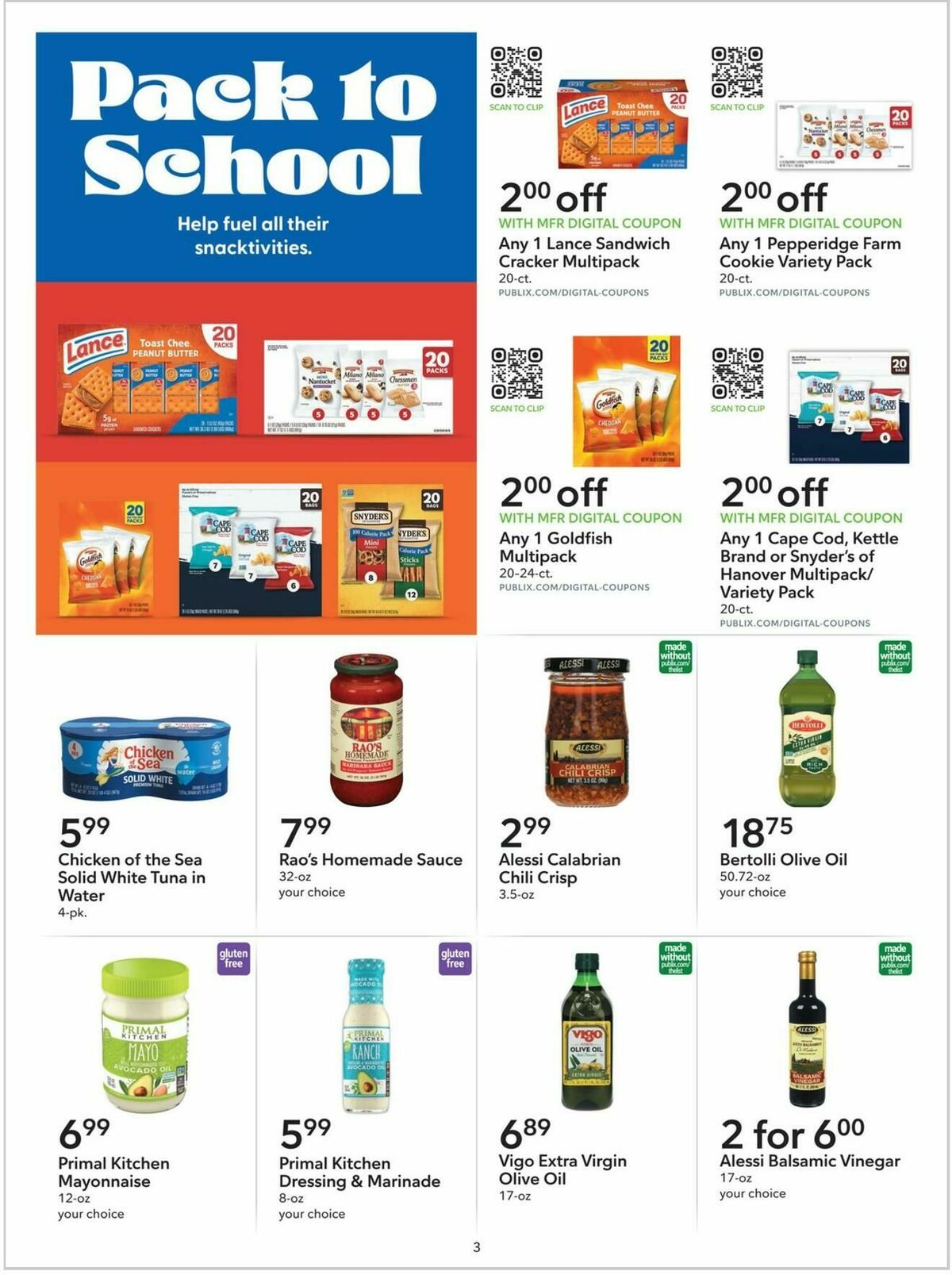 Publix Extra Savings Weekly Ad from August 23