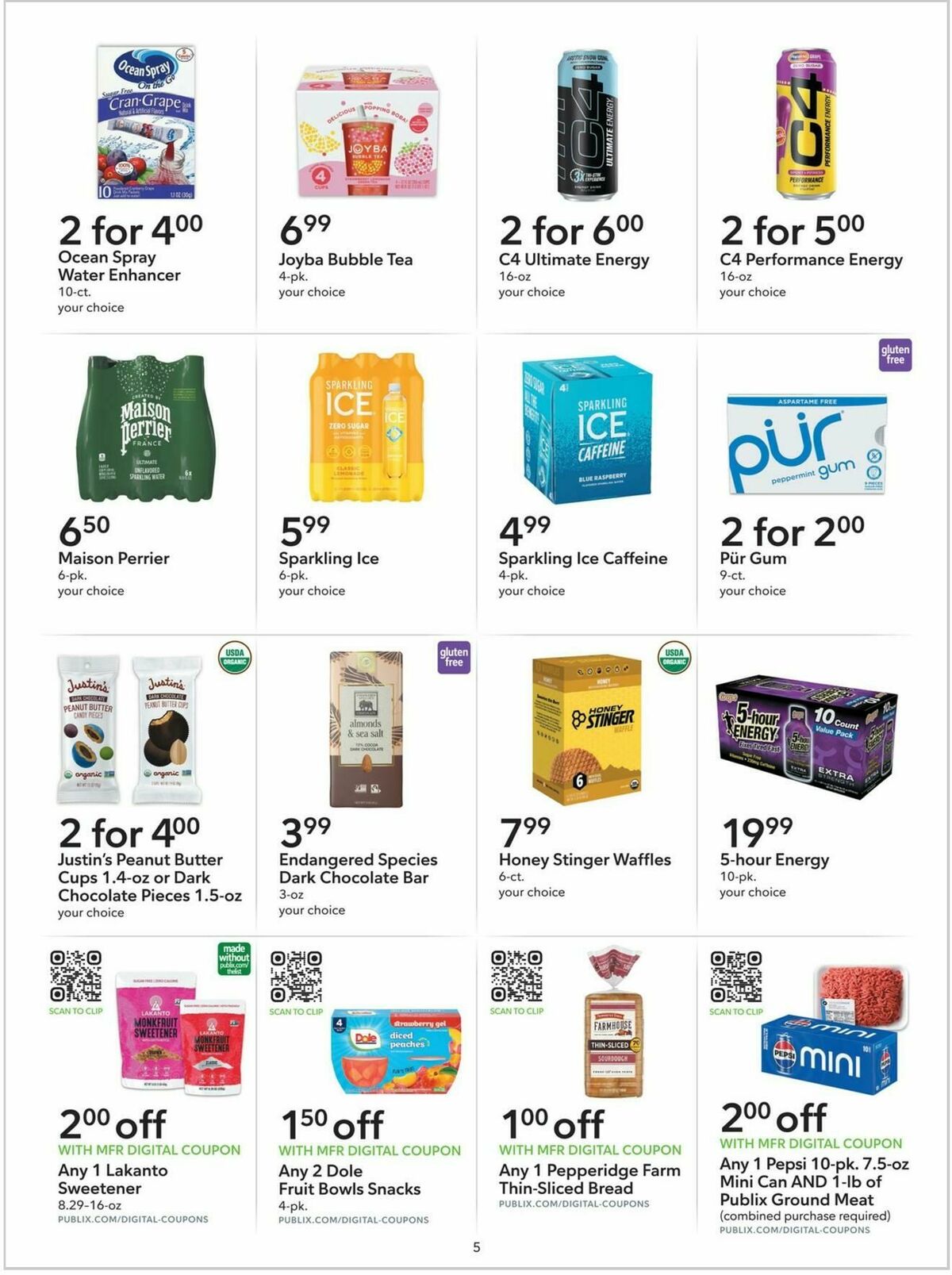 Publix Extra Savings Weekly Ad from August 23