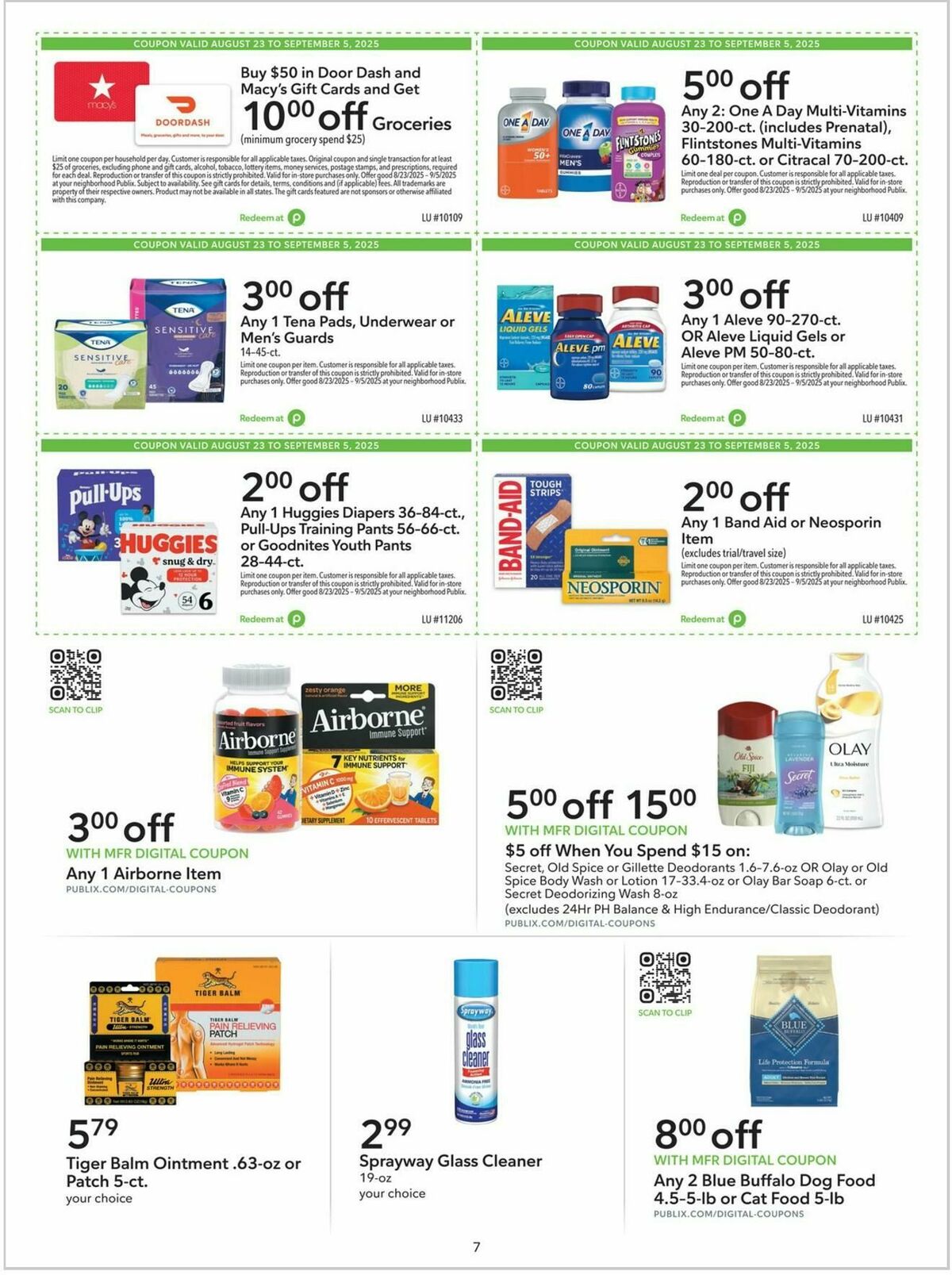 Publix Extra Savings Weekly Ad from August 23
