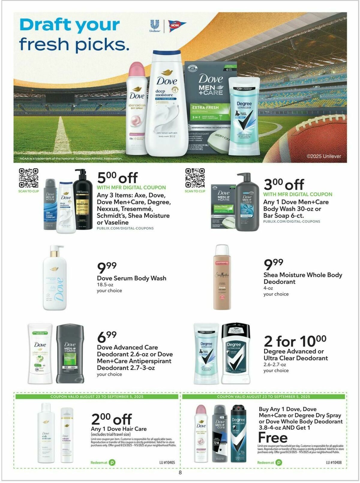 Publix Extra Savings Weekly Ad from August 23